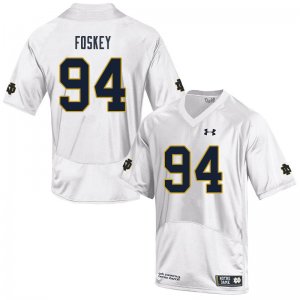 Notre Dame Fighting Irish Men's Isaiah Foskey #94 White Under Armour Authentic Stitched College NCAA Football Jersey XIS4299EU